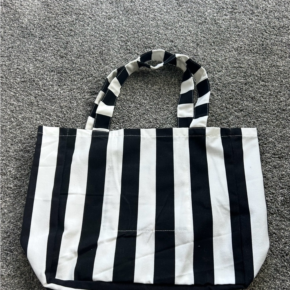 Kérastase Black and White Striped Tote Bag - Picture 2 of 2